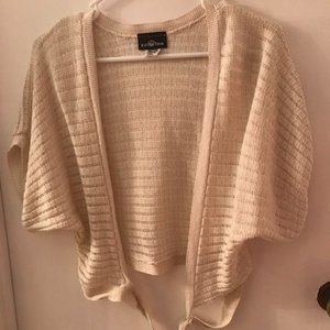 It's Our Time - SZ M - Gold and Cream Shrug with Tie - Never Worn